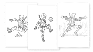 Télécharger tous les coloriages de Deadpool
