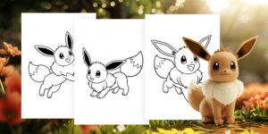 Coloriages Evoli à imprimer