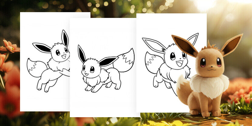 Coloriages Evoli à imprimer
