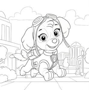 Coloriage 2 de Stella en ville