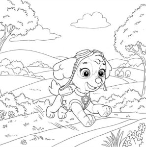 Coloriage 3 de Stella à la campagne