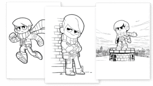 Télécharger tous les coloriages de Edgar de Brawl Stars