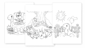 Télécharger tous les coloriages de dinosaures