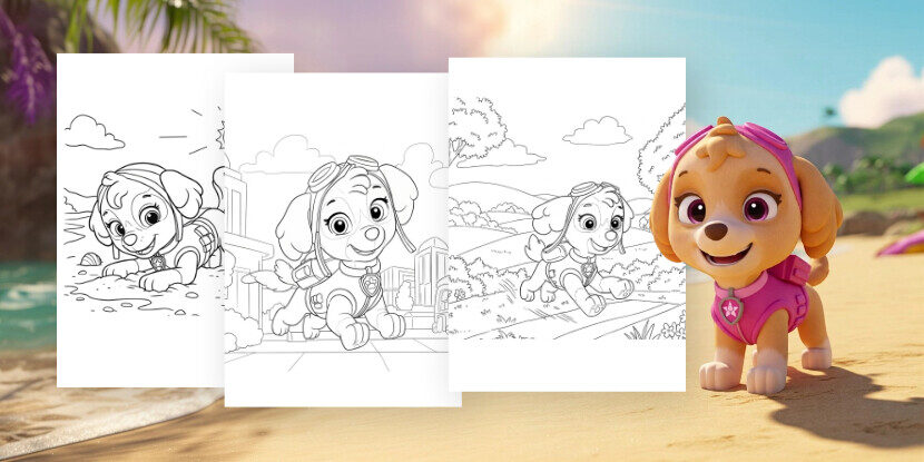Coloriages Stella (Pat' Patrouille) gratuits à imprimer