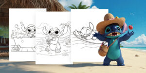 Coloriages Stitch à imprimer gratuitement
