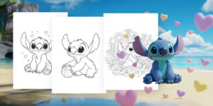 Coloriages Stitch mignon à imprimer gratuitement