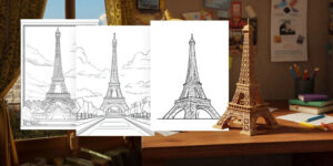 Coloriages de la Tour Eiffel à imprimer gratuitement