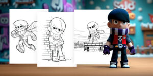 Coloriages Edgar (Brawl Stars) à imprimer gratuitement